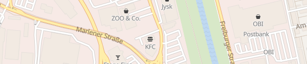 Karte Supercharger KFC Offenburg