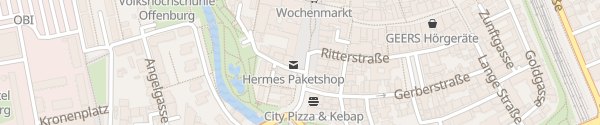 Karte E-Bike Ladesäule Fußgängerzone Offenburg