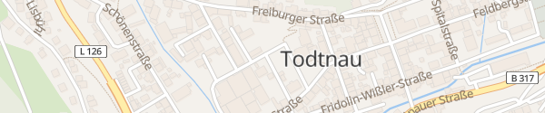 Karte Rathausplatz Todtnau