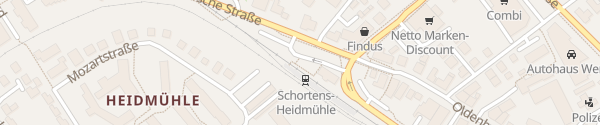 Karte Bahnhof Schortens