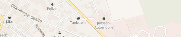 Karte Janssen Automobile Schortens