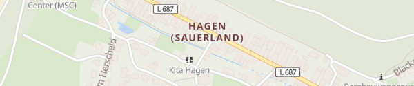 Karte Brückenplatz Hagen Sundern (Sauerland)