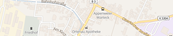 Karte Hotel Hanauerhof Appenweier