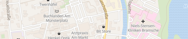 Karte Zentralparkplatz Bramsche