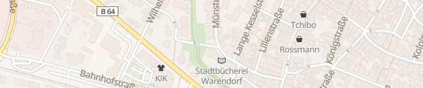 Karte Parkplatz Sophiensaal Warendorf
