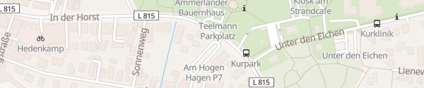 Karte P&R Parkplatz Bad Zwischenahn