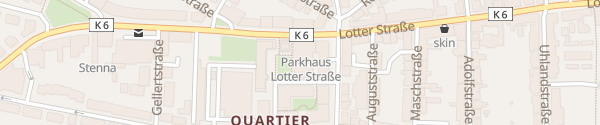 Karte Parkhaus Lotter Straße Osnabrück