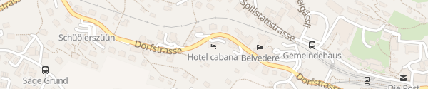 Karte Hotel Cabana Grindelwald