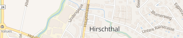 Karte Gemeinde Hirschthal Hirschthal