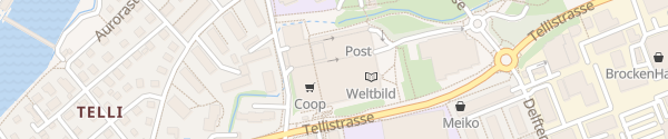 Karte Einkaufszentrum Telli Aarau