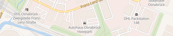 Karte Autohaus Hasepark GmbH Osnabrück