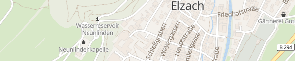 Karte Gästehaus St. Elisabeth Elzach