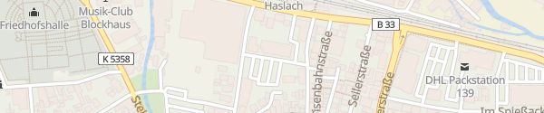 Karte Freiwillige Feuerwehr Haslach im Kinzigtal