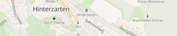 Karte Bahnhof Hinterzarten