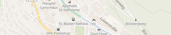 Karte Parkplatz Einkaufsstraße St. Blasien
