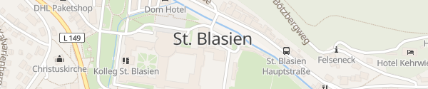 Karte Busbahnhof St. Blasien