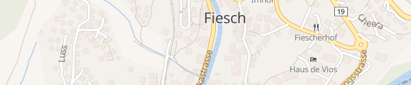 Karte Hotel des alpes Fiesch