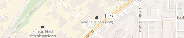 Karte Volkswagen Autohaus Zotz Landau