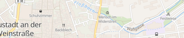 Karte Polizei / Parkplatz an der Friedrichstraße Neustadt an der Weinstraße