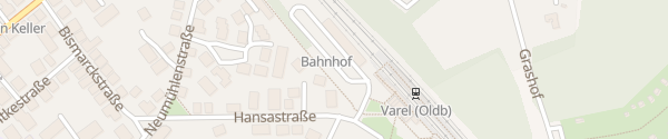 Karte Bahnhof Varel