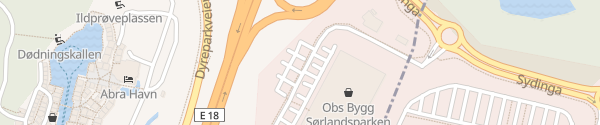Karte Obs Bygg Sørlandsparken Kristiansand