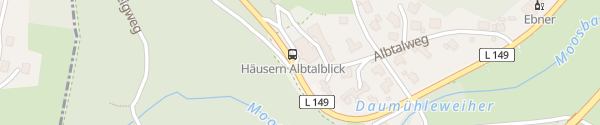Karte Hotel Restaurant Albtalblick Häusern