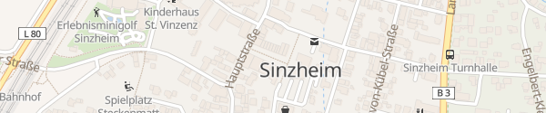Karte Tiefgarage Rathaus Sinzheim