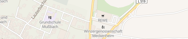 Karte REWE Mußbach Neustadt an der Weinstraße