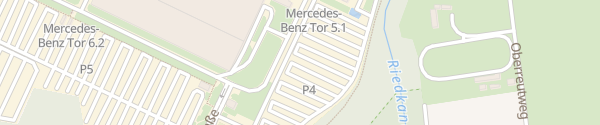 Karte P4 Mercedes-Benz Werk Rastatt