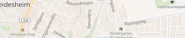 Karte Parkplatz Finkenweg Deidesheim