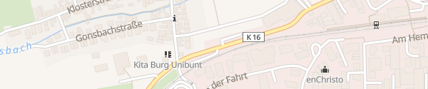 Karte Bahnübergang Mainz-Gonsenheim