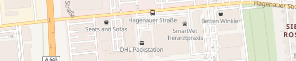 Karte ALDI Süd Hagenauer Straße Wiesbaden