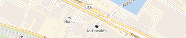 Karte McDonald's Rheinallee Mainz