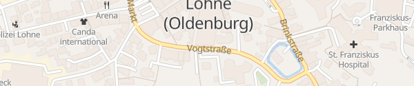 Karte Parkhaus an der Vogtstraße Lohne (Oldenburg)
