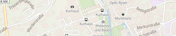 Karte Kurhaus Kolonnaden Baden-Baden