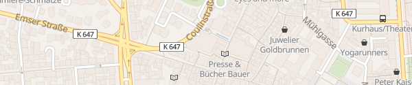 Karte Parkhaus Coulinstraße Wiesbaden