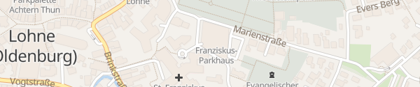 Karte Parkhaus St. Franziskus-Hospital Lohne (Oldenburg)