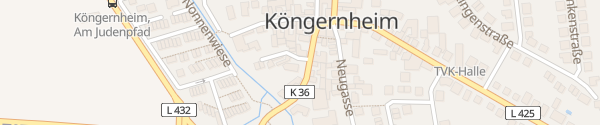 Karte Christkönig Köngernheim