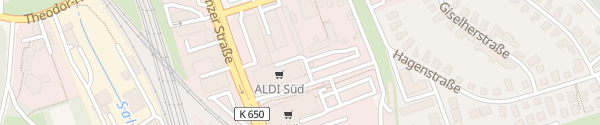 Karte ALDI Süd Mainzer Straße Wiesbaden