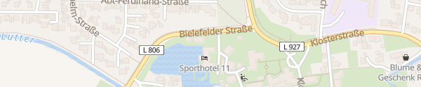 Karte Sporthotel 11 Klosterpforte Harsewinkel