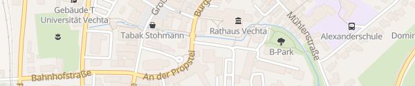 Karte Rathaus / Amtsgericht Vechta