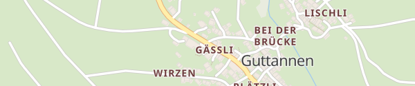 Karte Gerstenegg Grimselpassstrasse Guttannen