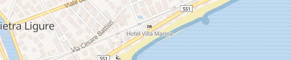 Karte Hotel Villa Marina Pietra Ligure