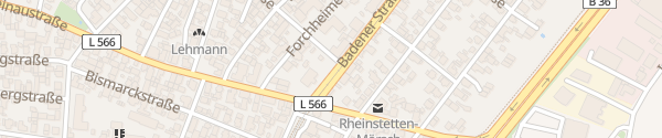 Karte Technisches Rathaus Mörsch Rheinstetten