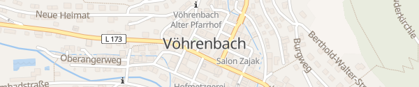 Karte Rathaus Vöhrenbach Vöhrenbach
