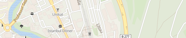 Karte P+R Parkplatz Bahnhof Herborn