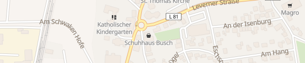 Karte Schuhhaus Busch Bohmte