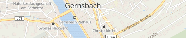 Karte deer  Rathaus Gernsbach