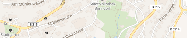 Karte Schwimmbadstraße Bonndorf
