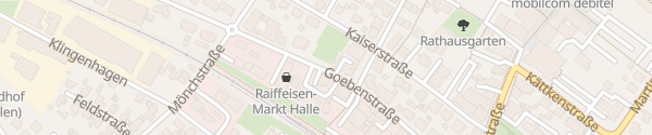 Karte Goebenstraße Halle (Westfalen)